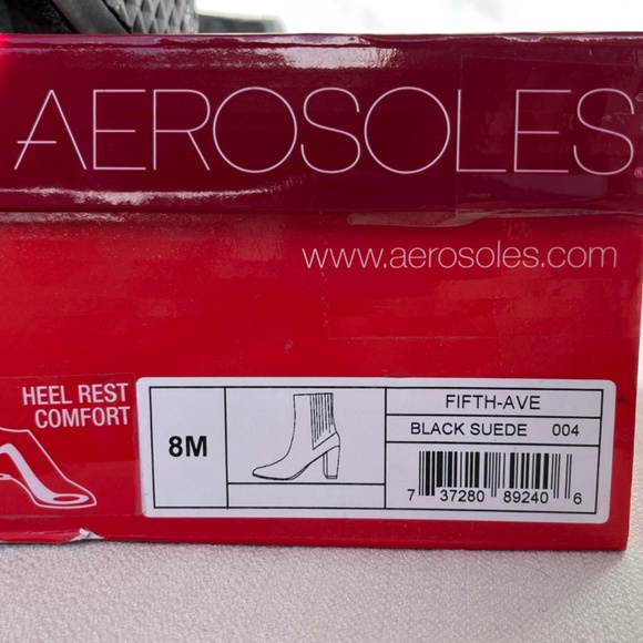 Aerosoles (8US/6EU) suede above-the-ankle boots with "heel rest comfort" - Picture 9 of 16